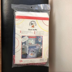 Baby Mickey Dust Ruffle first standard size crib